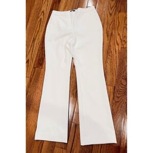 WHBM The Boot Women's White Luxe Bootcut Pants Size 6R Wardrobe Staple Basics